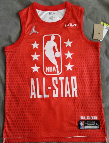 27 Gobert 2022 All star game jersey red